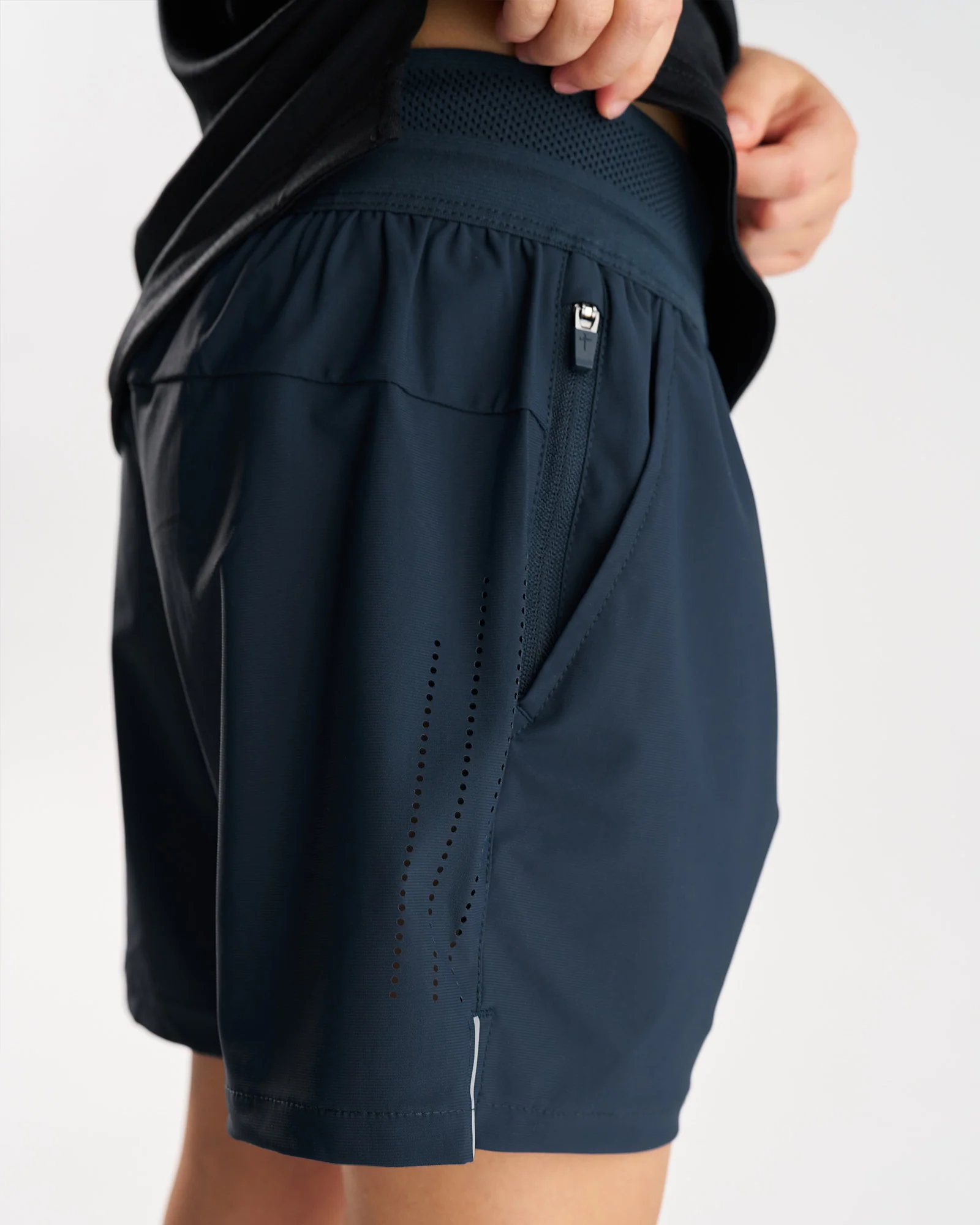 Youth Vapor-Lite™ Hybrid Short - Midnight Navy - Image 3